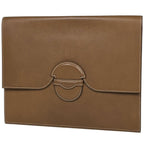 Hermes Clutch Leather Brown