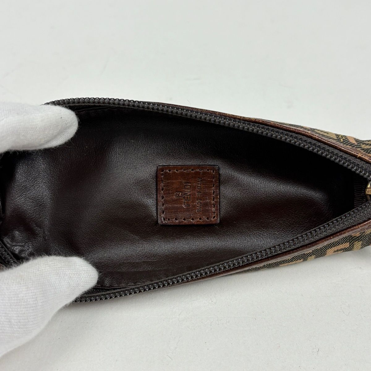 Fendi of Pouch KeAccessory Case Anine pouch Canvas Brown — view 5