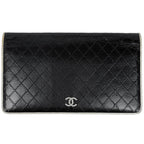 Chanel Kob Wallet CC Logo Leather Black