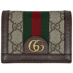 Gucci GG reto Double Sherry Line Wallet Brown