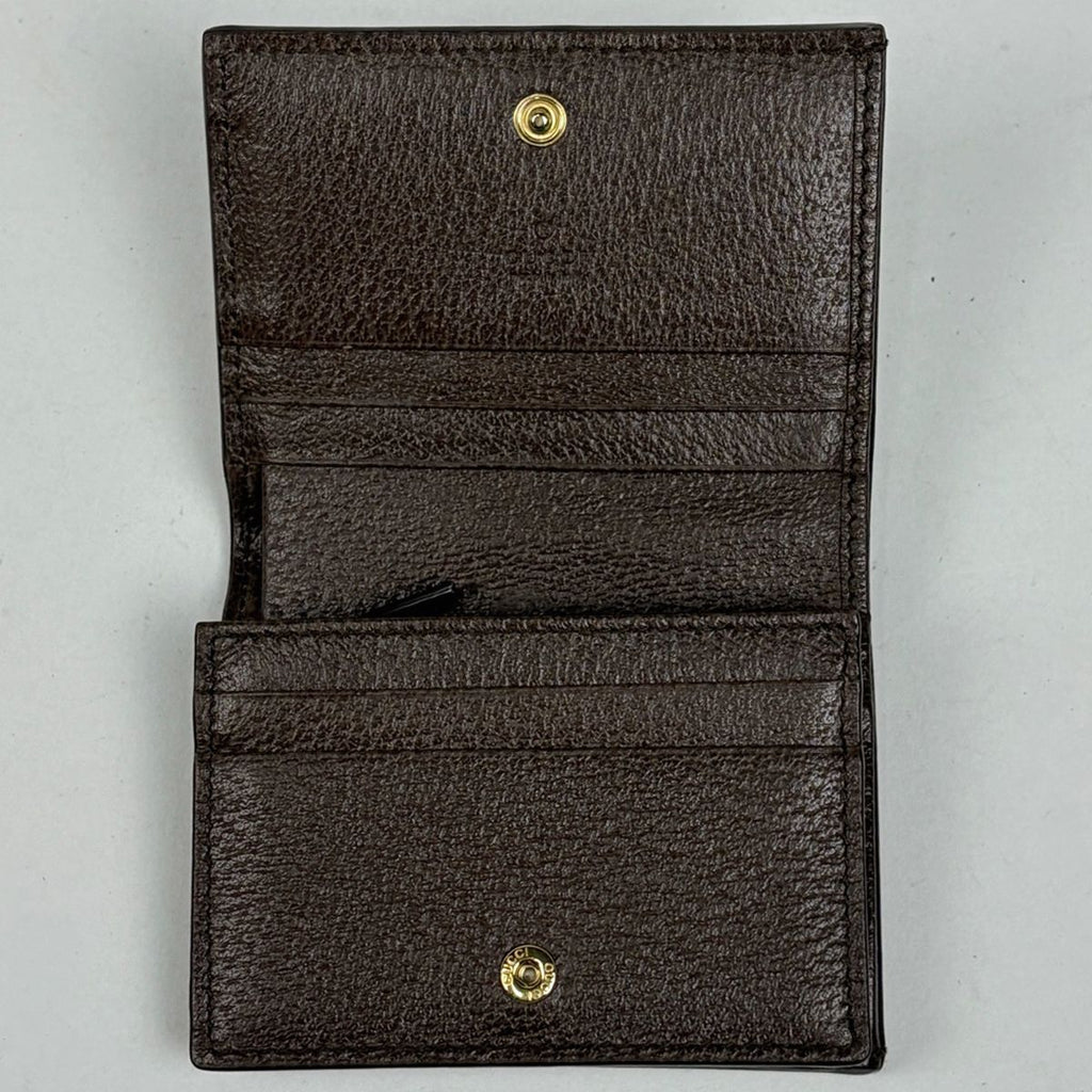 Gucci GG reto Double Sherry Line Wallet Brown — view 6