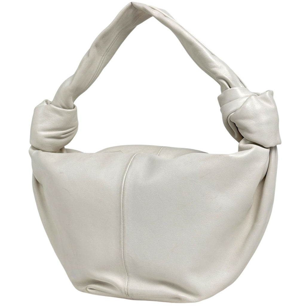 Bottega Veneta Double Ofto Shoulder Bag Leather White