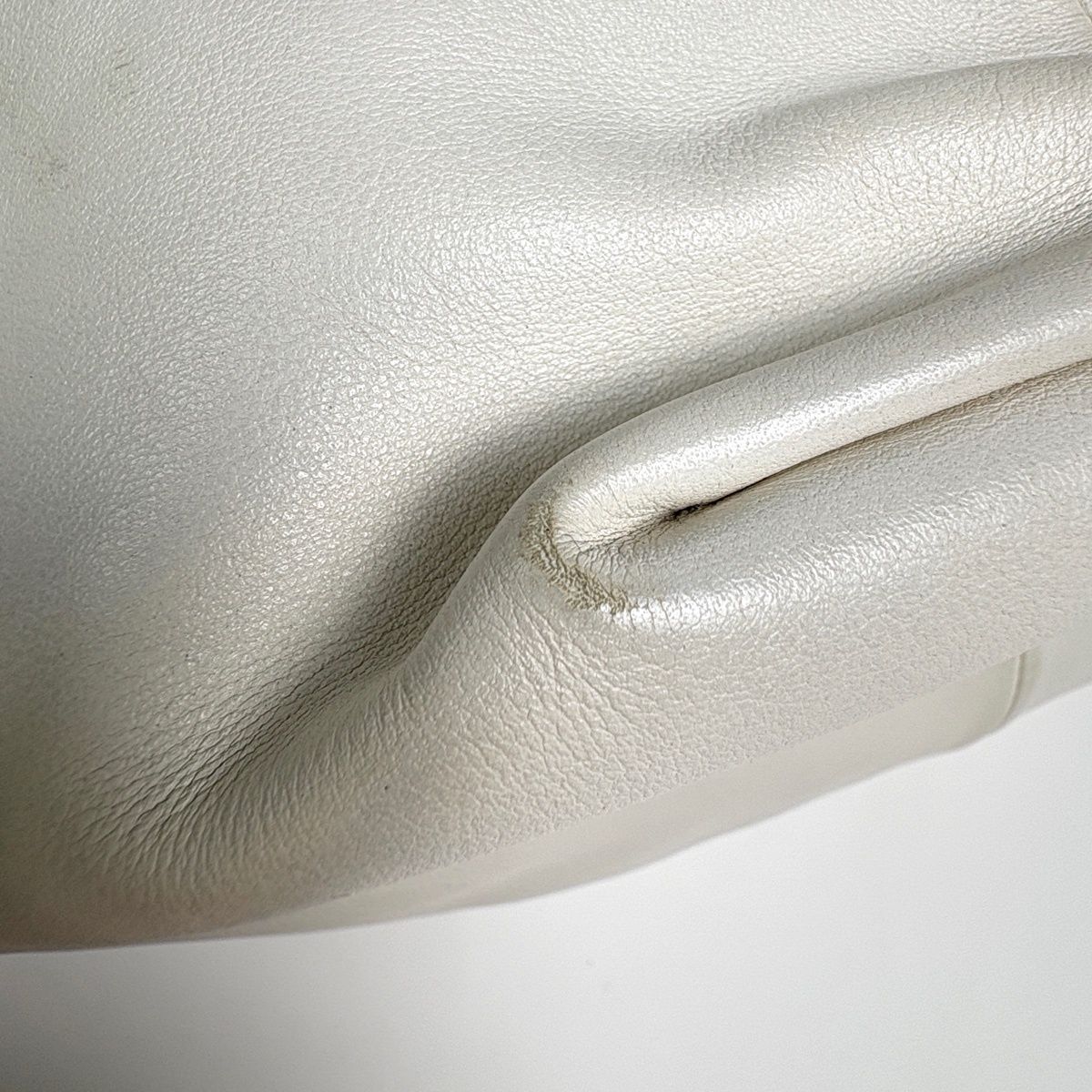 Bottega Veneta Double Ofto Shoulder Bag Leather White — view 4