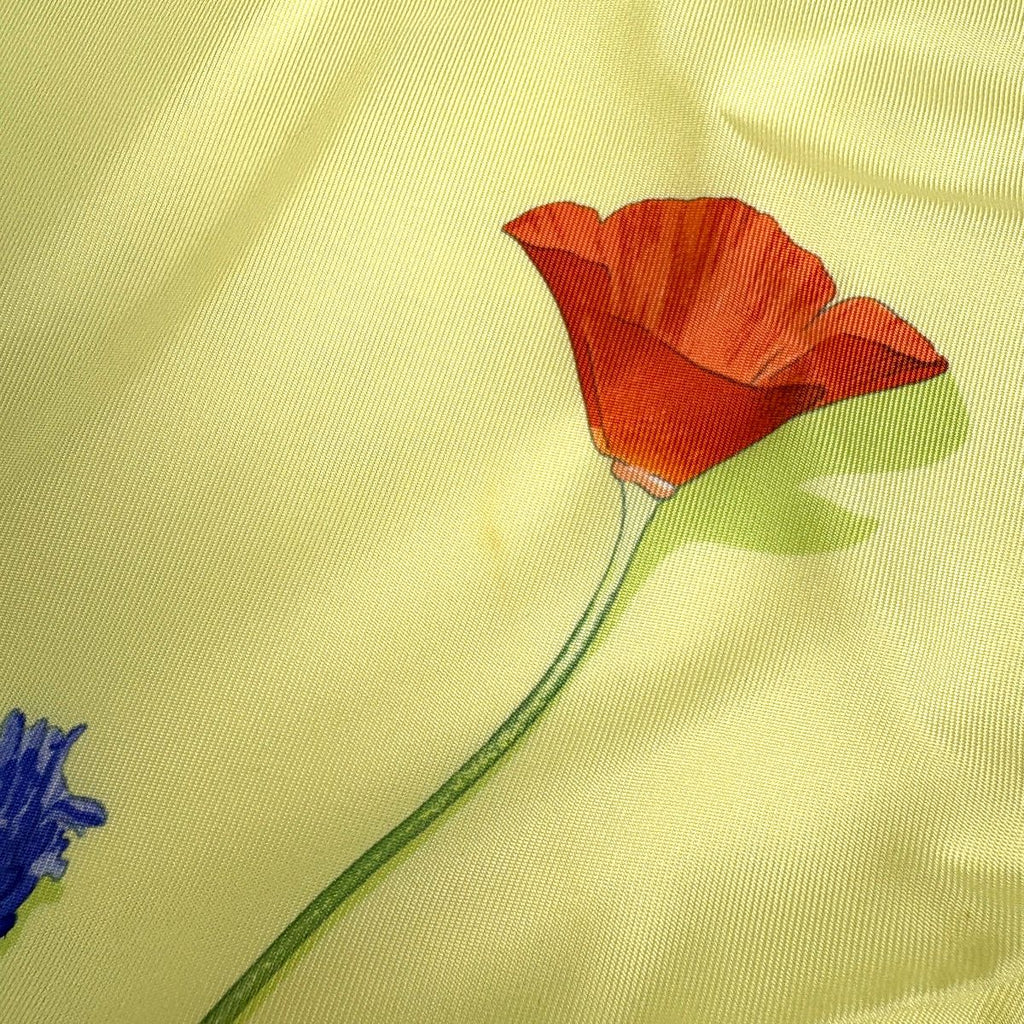 Hermes Carre 90 Des Fleurs Pour Dire Scarf Silk togreen Yellow — view 3