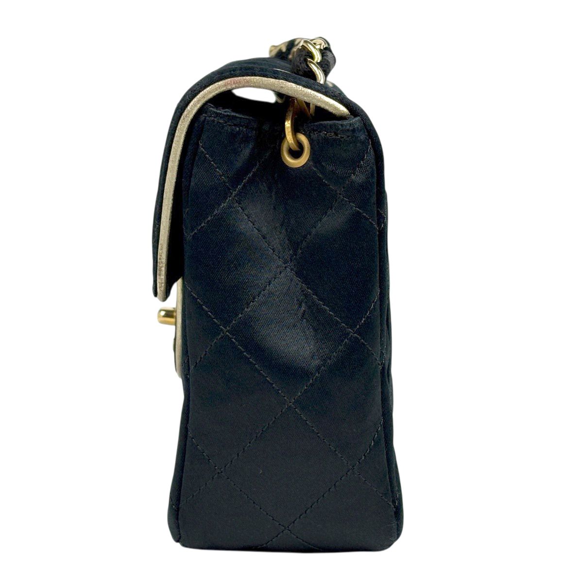 Chanel Mini Quilted Che Shoulder Bag CC Logo Black — view 2