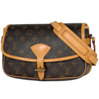 Louis Vuitton Sologne Crossbody Shoulder Bag Monogram Brown