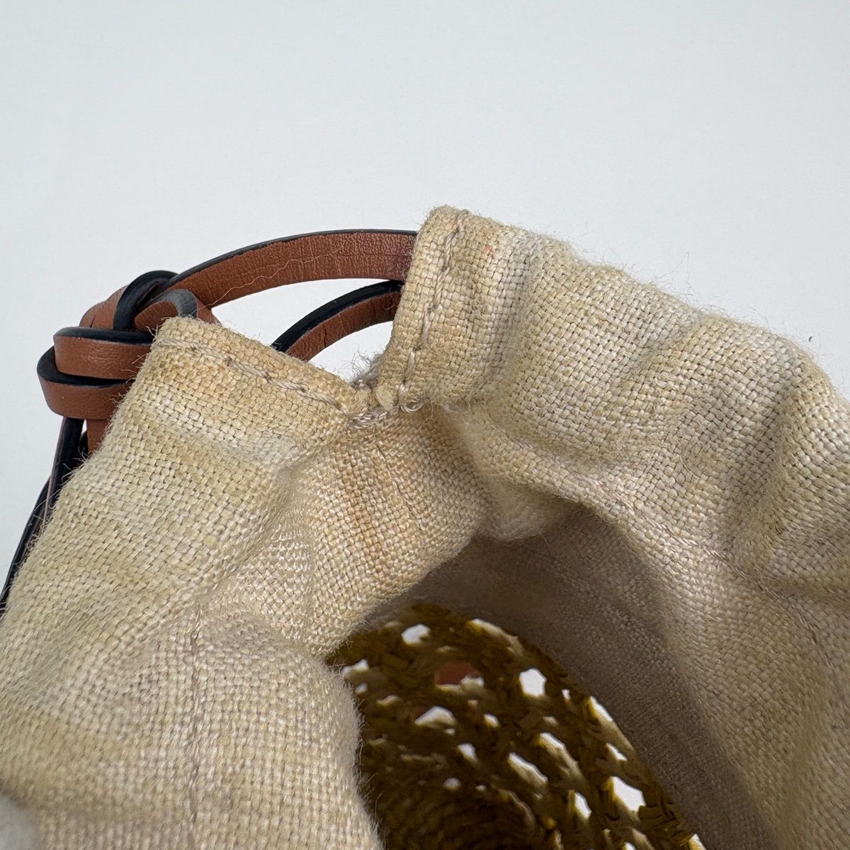 Loewe keto Shoulder Bag Anagram Yellow Brown — view 8