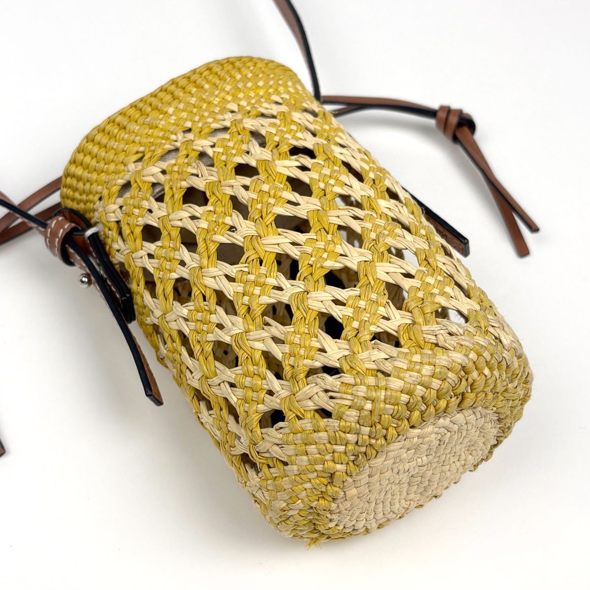 Loewe keto Shoulder Bag Anagram Yellow Brown — view 2