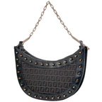 Fendi ofpattern Che Shoulder Bag Canvas Brown
