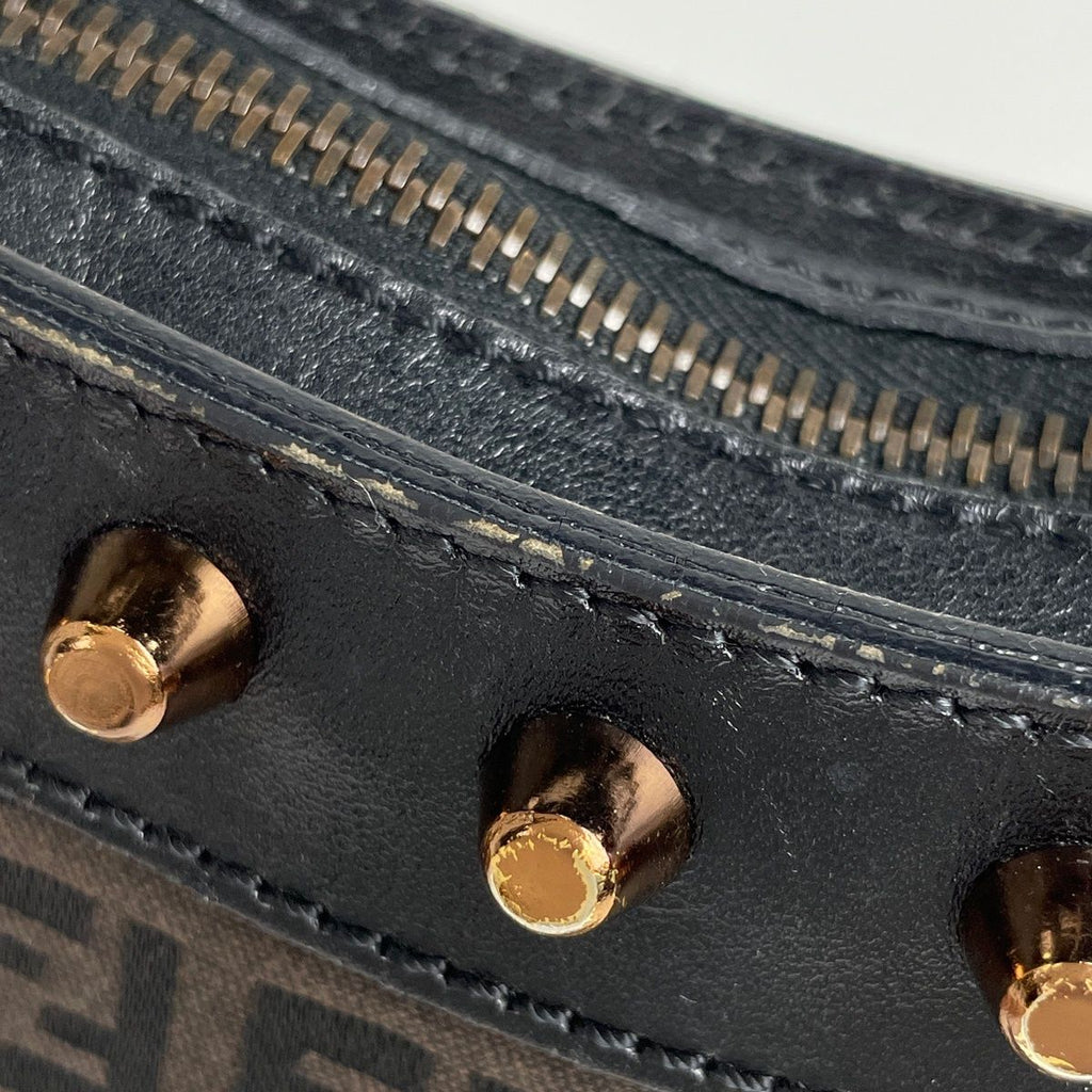 Fendi ofpattern Che Shoulder Bag Canvas Brown — view 5