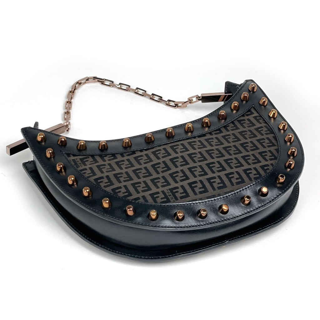Fendi ofpattern Che Shoulder Bag Canvas Brown — view 2