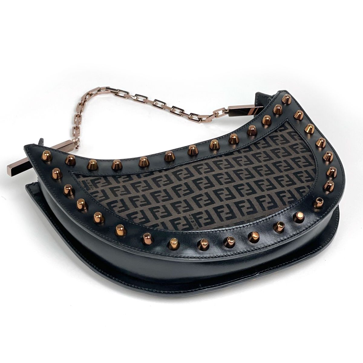 Fendi ofpattern Che Shoulder Bag Canvas Brown — view 2
