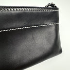 Chanel Logo Che Handbag Pouch Leather Black — view 4