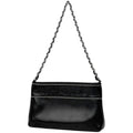 Chanel Logo Che Handbag Pouch Leather Black