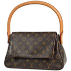 Louis Vuitton Mini Looping Shoulder Bag Monogram Brown
