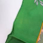 Hermes Carre 90 Costumes Des Departements Scarf Silk Green Multicolor — view 4