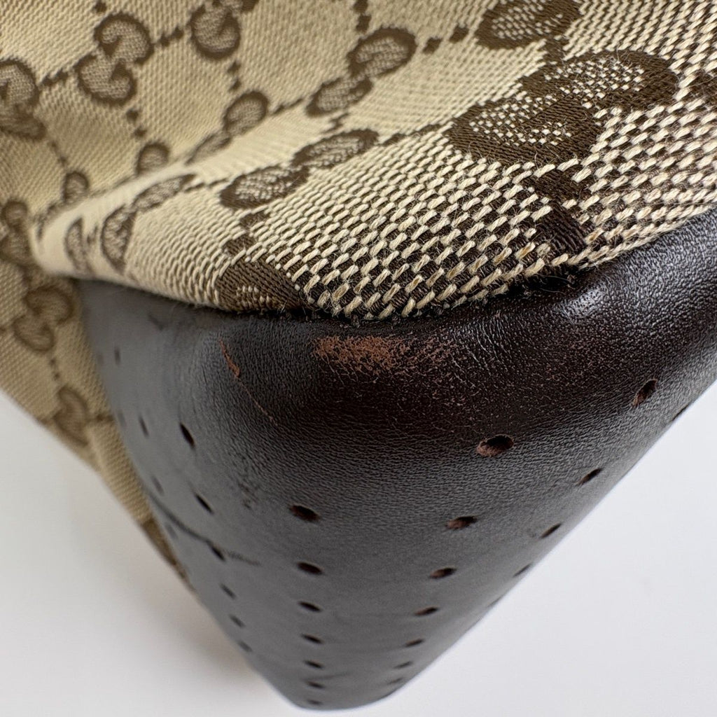 Gucci GG Pattern Tote Canvas Beige Brown — view 4