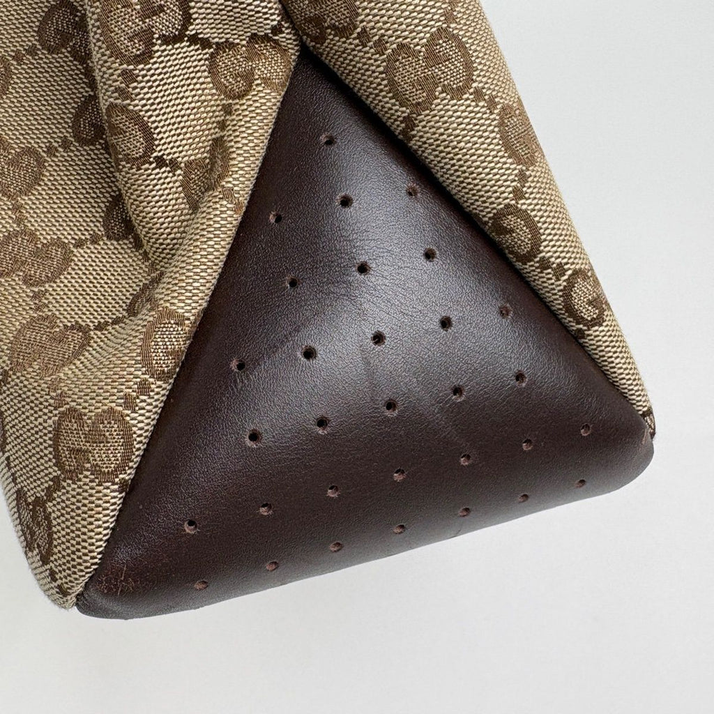 Gucci GG Pattern Tote Canvas Beige Brown — view 5