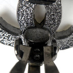 Chanel CC Logo Line Earrings Tale Silver — view 5