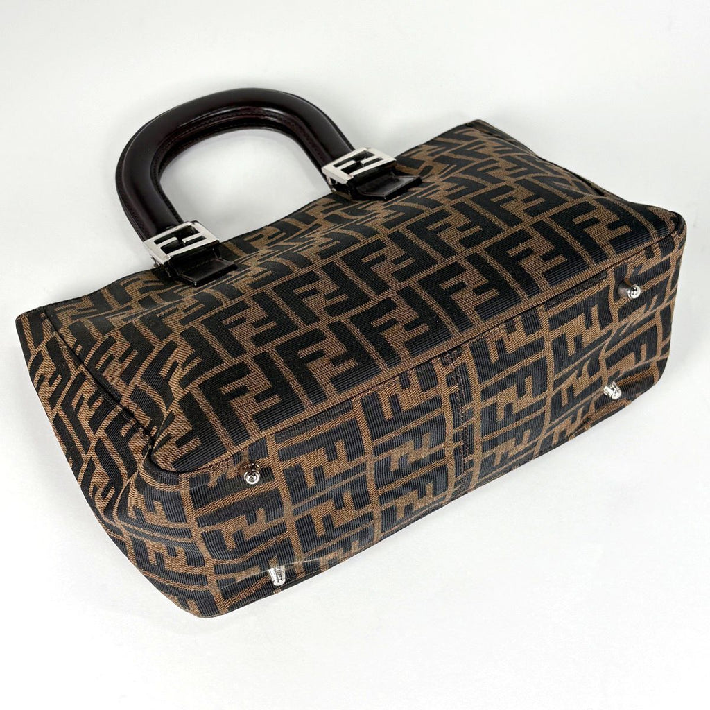 Fendi Tote Canvas Brown — view 2