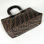 Fendi Tote Canvas Brown — view 2