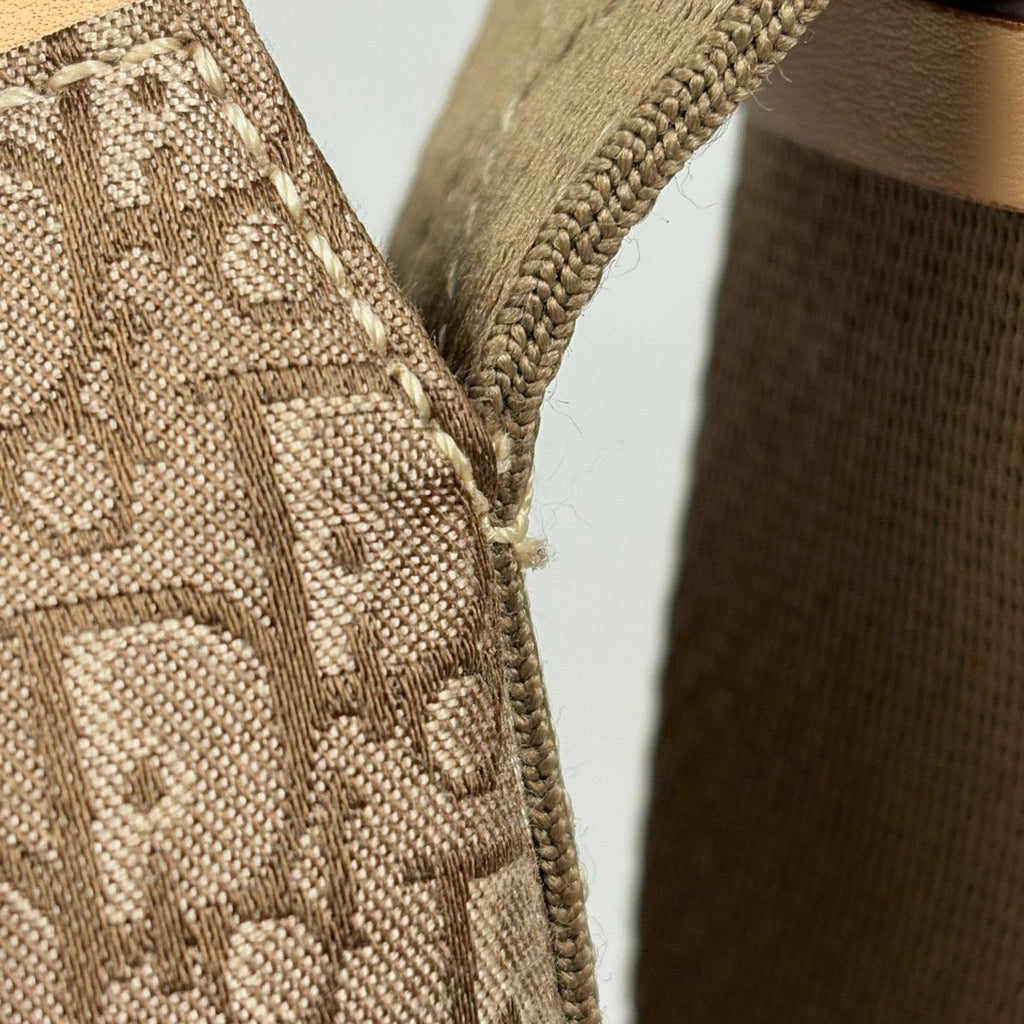 Dior o-le Tobta Pattern Shoulder Bag Canvas Brown — view 4