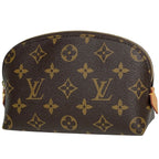 Louis Vuitton Pochette Makeup Pouch Monogram Brown