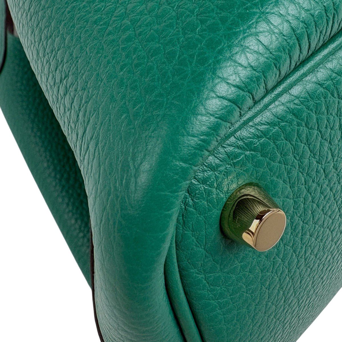 Hermes Picotin Lock PM Handbag Taurillon Clemence Vert — view 6