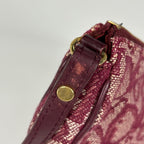 Dior o-le Tobta Pattern delebag Shoulder Bag Canvas Bordeaux — view 6