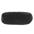 Chanel CC Logo Chain Shoulder Bag Quilted Caviar Leather Black — view 5