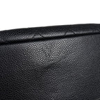 Chanel CC Logo Chain Shoulder Bag Quilted Caviar Leather Black — view 6