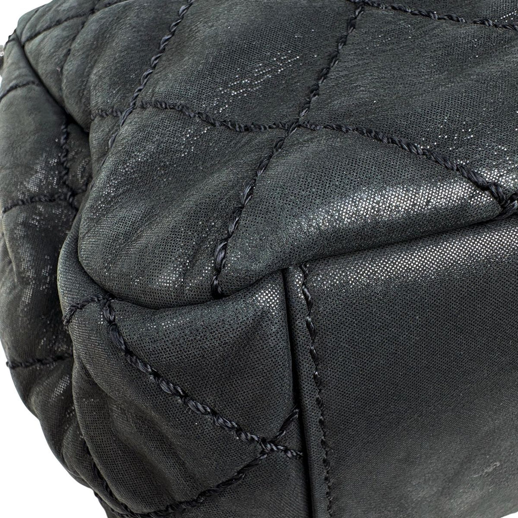 Chanel Wild Stitch Che Shoulder Bag CC Logo Black — view 6