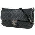 Chanel Wild Stitch Che Shoulder Bag CC Logo Black