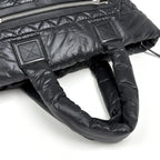Chanel Midi Amu Tote Nylon Black — view 8