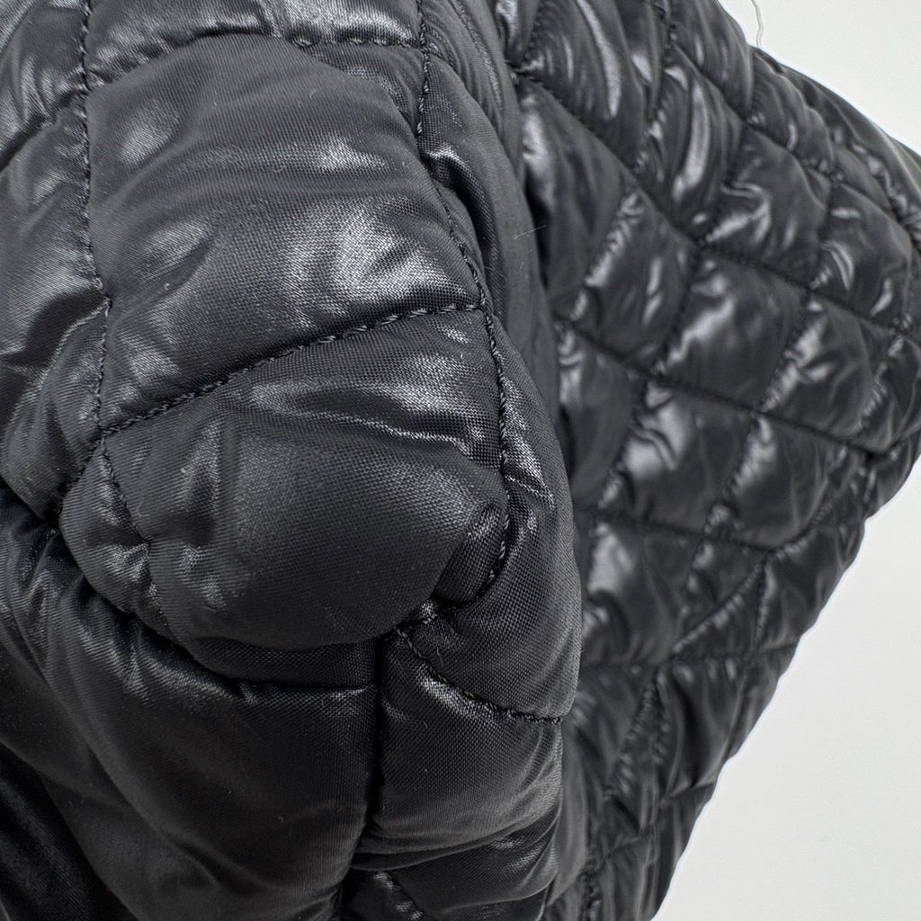 Chanel Midi Amu Tote Nylon Black — view 4