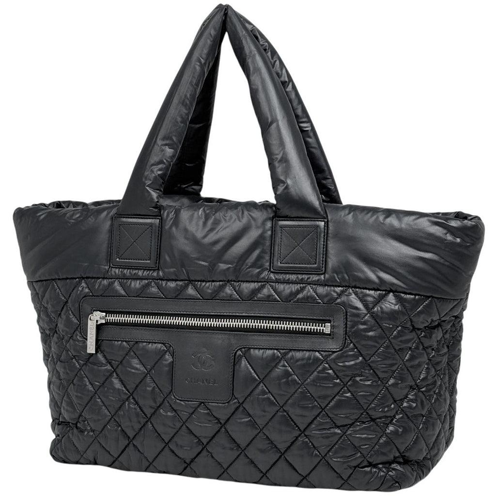 Chanel Midi Amu Tote Nylon Black