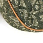 Dior o-le Tobta Pattern delebag Khaki Shoulder Bag Canvas Green — view 3