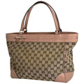 Gucci GG Pattern Tote Canvas Beige Pink