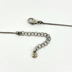 Chanel CC Logo Necklace Quilted Silver Plating — view 3