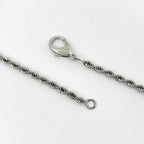 Chanel CC Logo Line Necklace Silver Plating — view 3