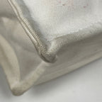 Chanel CC Logo Tote Kuru Zline Canvas White — view 3