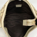 Gucci GG Pattern Shoulder Bag Abbey Canvas Beige — view 7