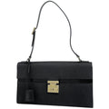 Gucci Logo Shoulder Bag Canvas Black