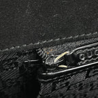 Gucci Logo Shoulder Bag Canvas Black — view 9