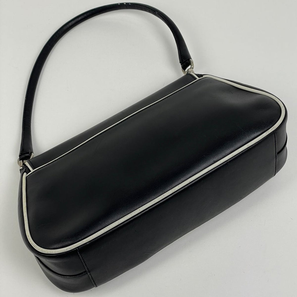 Prada Logo Handbag Leather — view 2