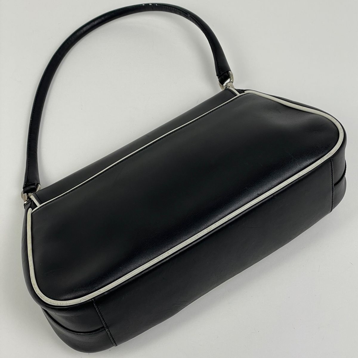 Prada Logo Handbag Leather — view 2