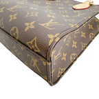 Louis Vuitton Monogram Handbag Sac Plat BB Brown — view 6