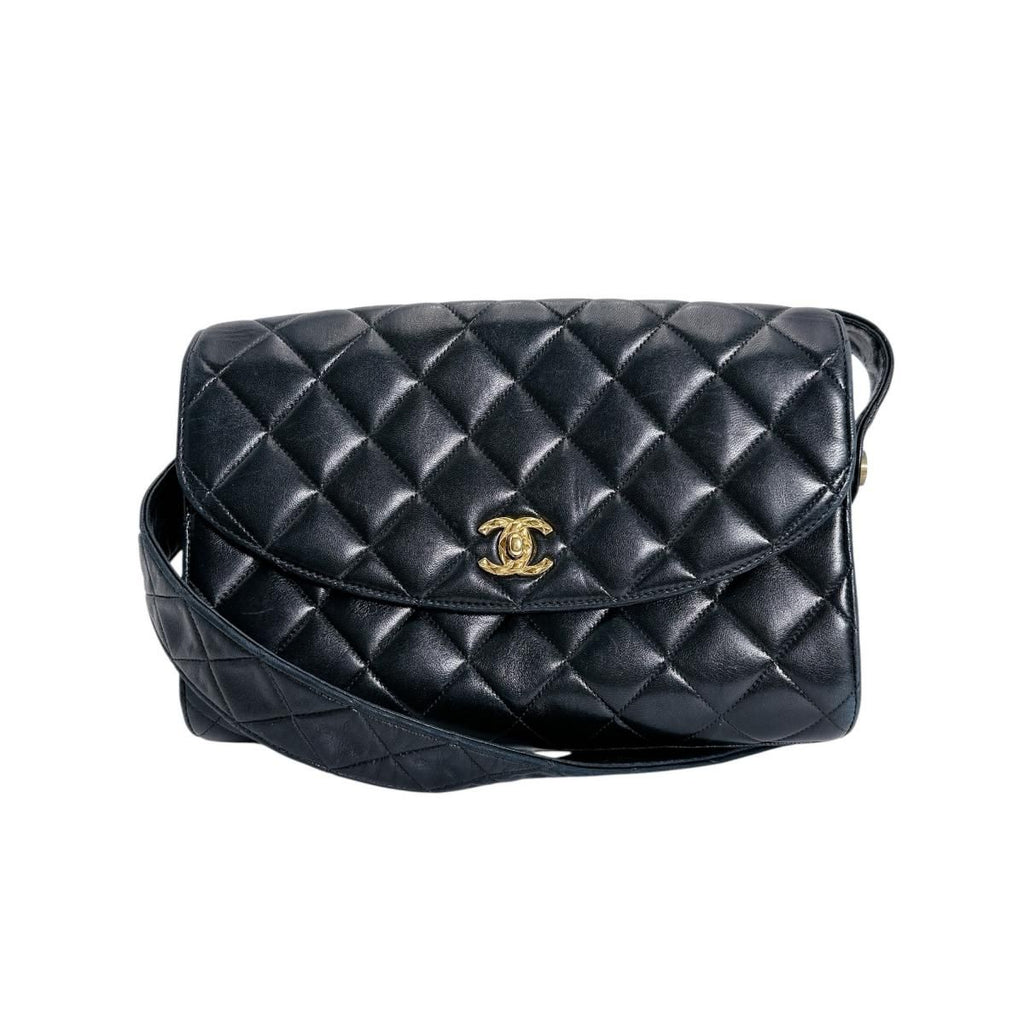 Chanel Lambskin Cross Belt Bag Quilted Black — view 2
