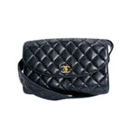 Chanel Lambskin Cross Belt Bag Quilted Black — view 2
