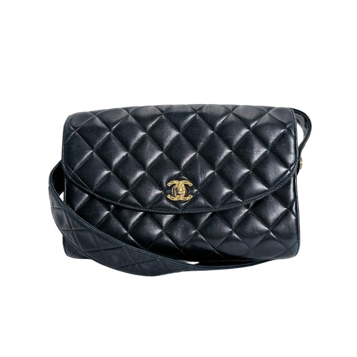 Chanel Lambskin Cross Belt Bag Quilted Black — view 2